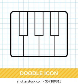 musical instrument piano doodle