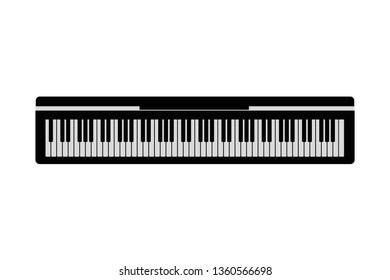 musical instrument piano keyboard icon