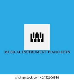 musical instrument piano keys icon sign signifier vector