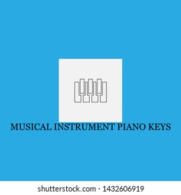 musical instrument piano keys icon sign signifier vector