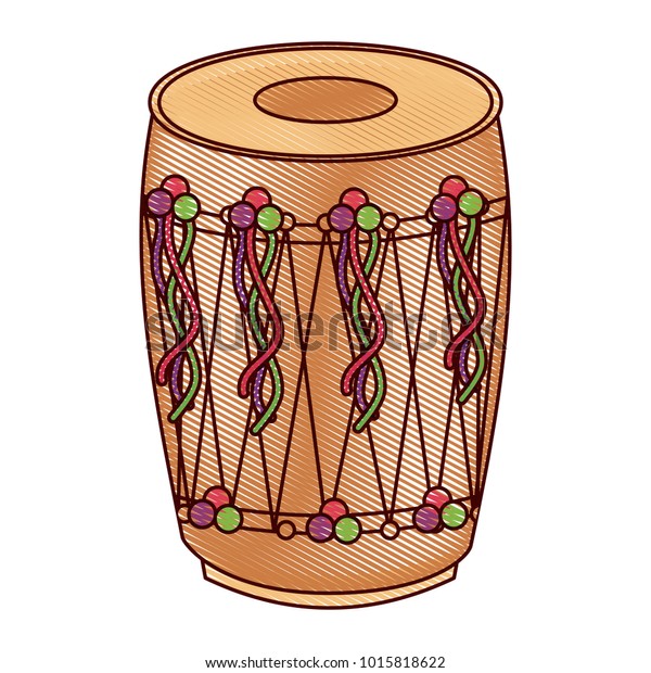 Musical Instrument Punjabi Drum Dhol Indian Stock Vector (Royalty Free ...