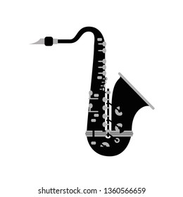 musical instrument saxophone icon