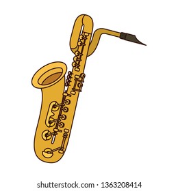 musical instrument saxophone icon