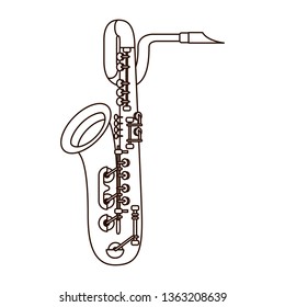 musical instrument saxophone icon