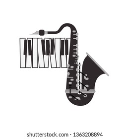 musical instrument saxophone icon