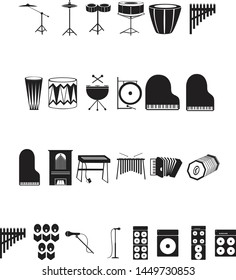 musical instrument set for all music lover and designer