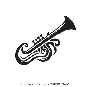 musical instrument  silhouette vector art