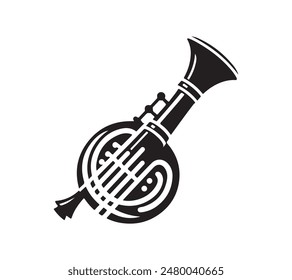 musical instrument  silhouette vector art