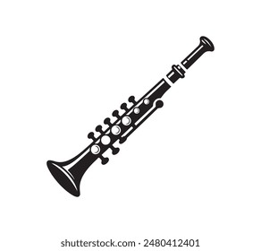 Musical instrument silhouette vector art