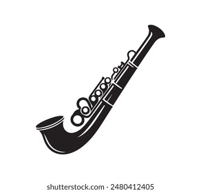 Musical instrument silhouette vector art