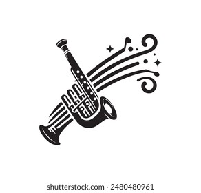 musical instrument silhouette vector illustration