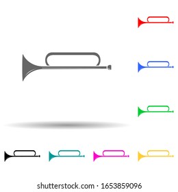 musical instrument trumpet icon. Detailed icon of musical instrument icon. Premium quality graphic design. One of the collection icon for websites, web design, mobile app on white background