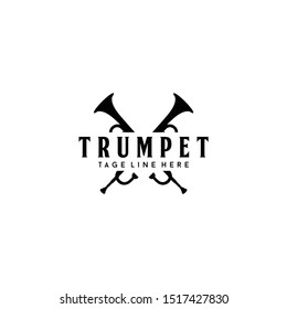 Musical Instrument Trumpet Logo Design