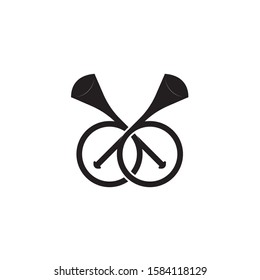 Musical instrument Trumpet logo design
