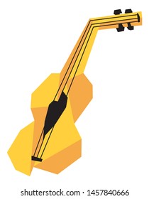 
Musical instrument violin. Color icon