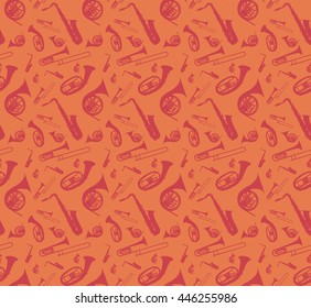 Musical Instrument, which Plays in Symphony Orchestras and Brass Nands, for Jazz Style. Vector Illustration. EPS10
