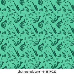 Musical Instrument, which Plays in Symphony Orchestras and Brass Nands, for Jazz Style. Vector Illustration. EPS10