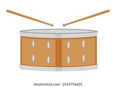 Musical instrument - wood drum with sticks