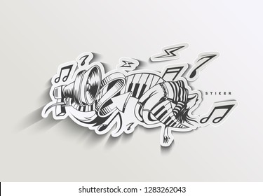 Musical instruments background. Vector illustration design.