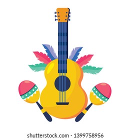 musical instruments brazil party cartoons