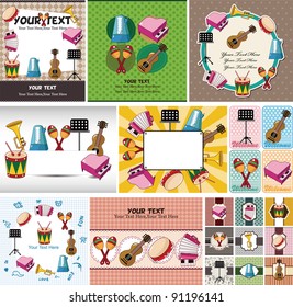 Musical instruments card