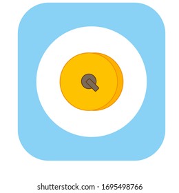 musical instruments cymbals on white background