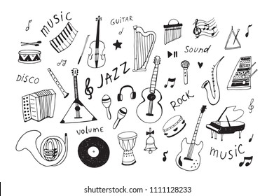 手書き 音楽 のイラスト素材 画像 ベクター画像 Shutterstock