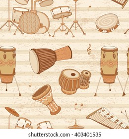 Musical instruments. Drums. Percussion.