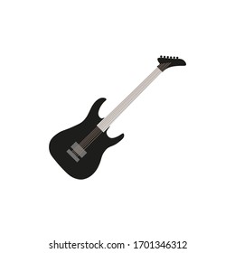 musical instruments electric guitar on white background