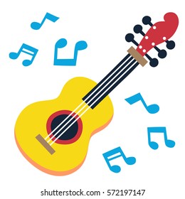 musical instruments guitar. vector Illustration
