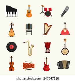 Musical Instruments Icon Set