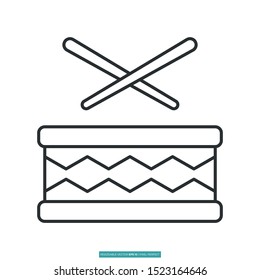 Musical instruments icon vector illustration logo template for many purpose. Isolated on white background.