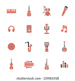 Musical instruments icons