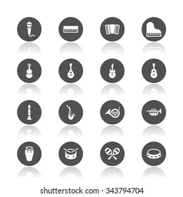 Musical instruments icons