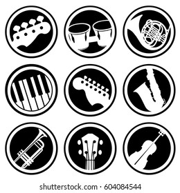 Musical Instruments Icons.