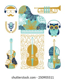 Musical Instruments Illustration Collection