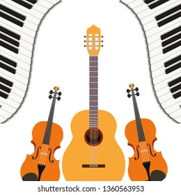 musical instruments isolated icon