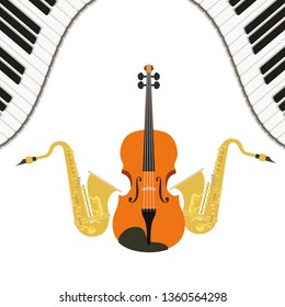 musical instruments isolated icon