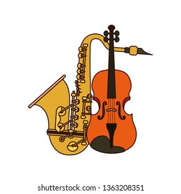 musical instruments isolated icon