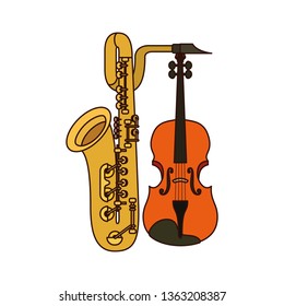 musical instruments isolated icon