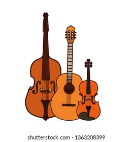 musical instruments isolated icon