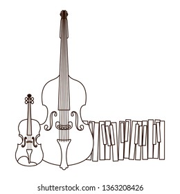 musical instruments isolated icon