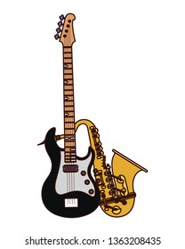 musical instruments isolated icon