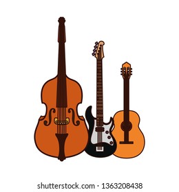 musical instruments isolated icon