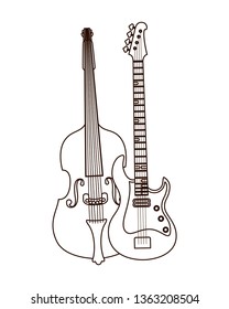 musical instruments isolated icon