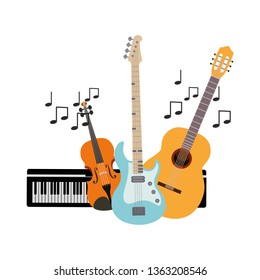 musical instruments isolated icon