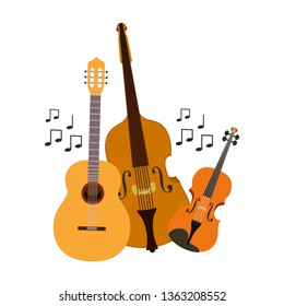 musical instruments isolated icon