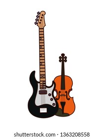 musical instruments isolated icon