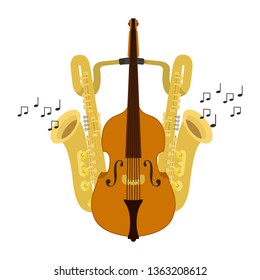 musical instruments isolated icon
