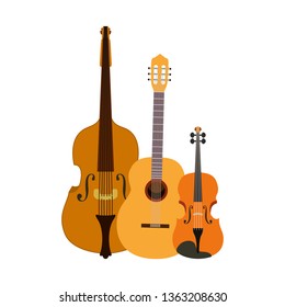 musical instruments isolated icon